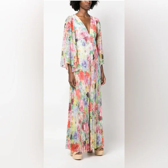 Alice + Olivia Bennet Jumpsuit Open Back in Dawn Floral